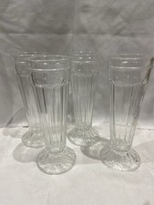 4 Vintage Tall Glass