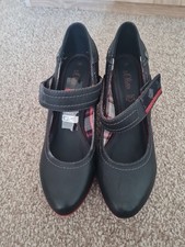 S Oliver Black Leather Women's