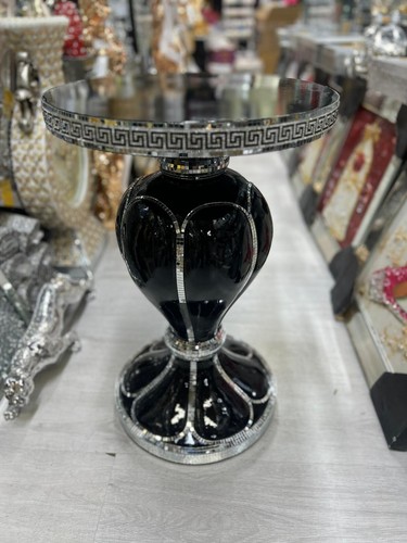 Black venetian mirrored - mirrored, table