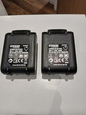 2 X Erbauer 18v 2Ah Li-ion Batteries In Immaculate Condition Hardly Used GWO