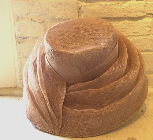 Pale pink hat wedding - pink,