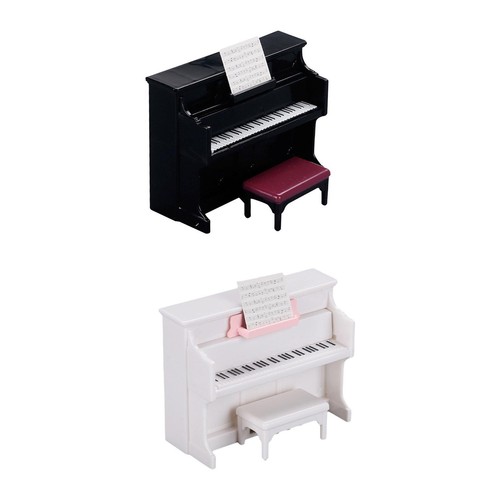 Dollhouse piano with stool - piano,