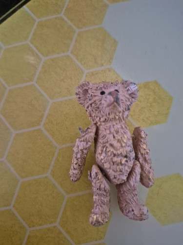 Steiff pewter miniature teddy - miniature,