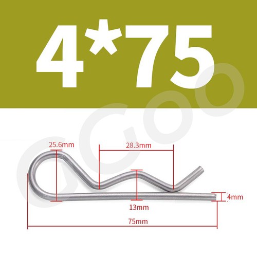 Clips pin spring lynch hitch - r-clips,