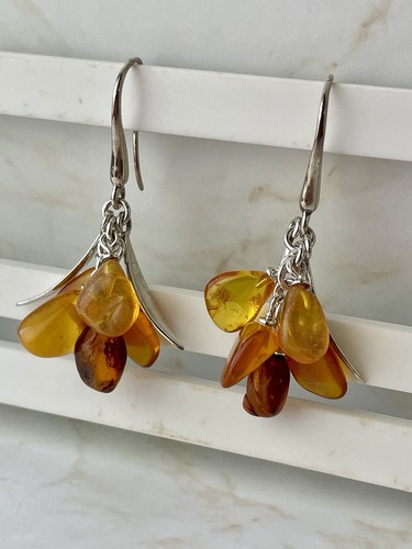 Sterling silver baltic amber - sterling,