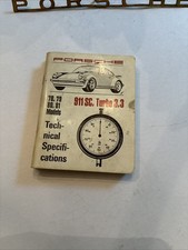 Porsche Spec book yrs. 78 79