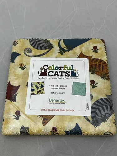 Benartex colorful cats - benartex, charm