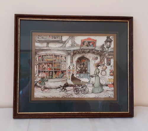Vintage anton pieck print the - vintage,