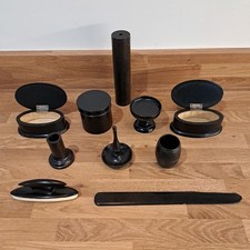 10 X Antique c1900 Ebony Wood