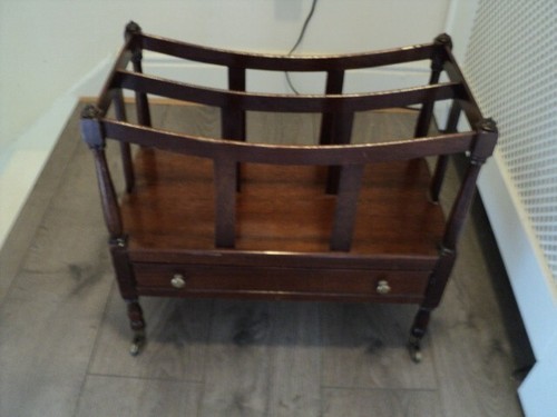 Antique wooden canterbury - wooden,