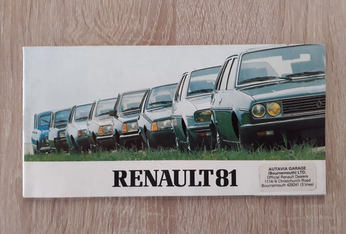 Renault range brochure 1981 - range,