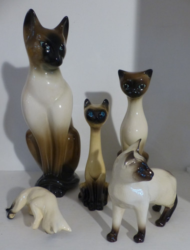 Six vintage 1960 ceramic - six,