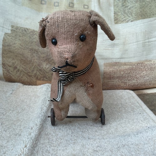 Antique small dog wheels - small,