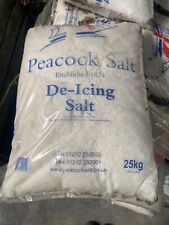 White Rock De-icing Salt 25KG Melt Winter Snow Ice Drive Path Garden Clear