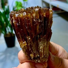 171G Natural amber clachite quartz cluster crystal specimen Healing