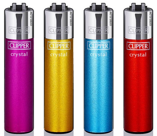 Crystal clipper lighters - crystal, rare