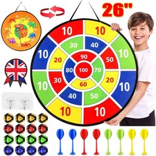 Large 66cm Kids Dart Board with 16 Sticky Balls - Indoor Ball Games for Fun 2025