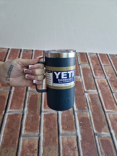 Yeti rambler 24oz tumbler blue - rambler,