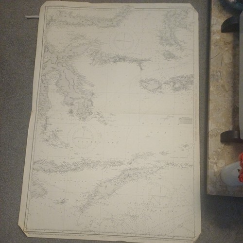 Vintage 1947 admiralty chart - vintage,