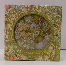 LESSER & PAVEY Leonardo Collection Golden Lily By William Morris trinket box