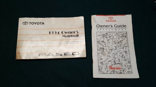 1994 toyota paseo - paseo, owner's