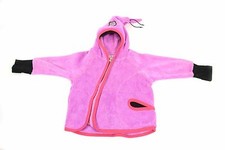 BLACK Phister & Philina Girls Jacket Size 68-92 Pink Plush Pullover Hood NEW