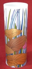 ROSENTHAL STUDIO LINE GOLD WATER LILIES 6" VASE ALAIN LE FOLL GERMANY