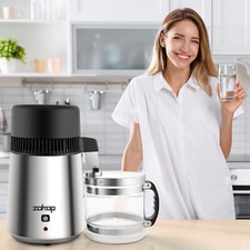 Water Distiller Stainless Steel Glass Jug Latest 2024 Model Make Water Pure UK