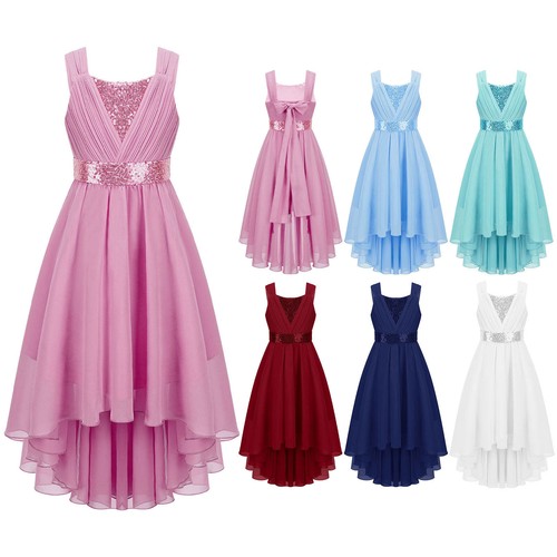 Girls sequins asymmetrical - uk,