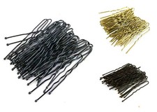 36 Waved Hair Pins Black