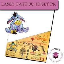 LASER Temporary Tattoo Transfer Paper - Movie FX - Tattoos Are Waterproof 10sets
