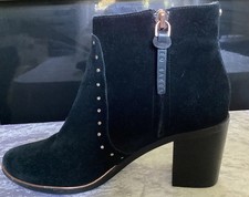 Ted Baker Takil black suede ankle boots EU 37 UK 4