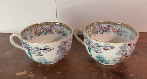 Porcelain teacups set - porcelain, two