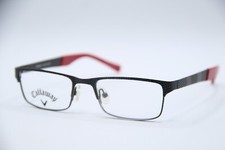 NEW KIDS CALLAWAY JUNIOR HOOK BLACK RED RECTANGULAR AUTHENTIC EYEGLASSES 48-17