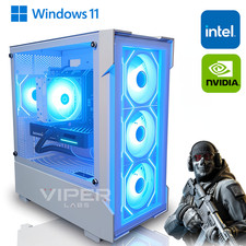 NVIDIA RTX 5060 Gaming PC Intel i7 32GB DDR4 RAM 1TB SSD Windows 11 WiFi White