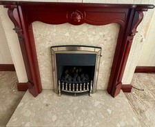 Classic Mahogany Fireplace