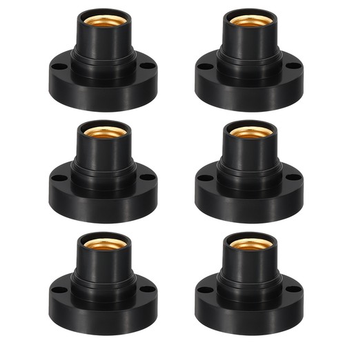 6pcs e14 bulb socket round - e14,