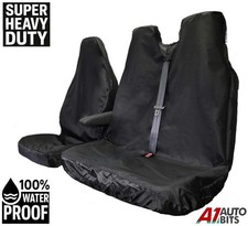 Heavy Duty Waterproof Front Seat Covers Protectors For Vauxhall Vivaro & Movano