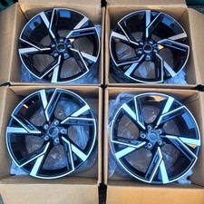 19" ALLOY WHEELS Rims Set 5X112 Black dcut RS Fit Audi A4 A5 A6 A7 RS6 RS7 STYLE