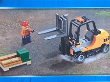 Lego Train City Cargo Forklift Truck Bank Gold Cash Pallet from 60198 NEW