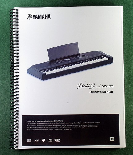 Yamaha dgx 670 instruction - yamaha, dgx-670