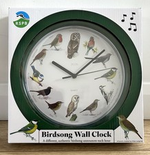 ZEON RSPB Birdsong Wall Clock