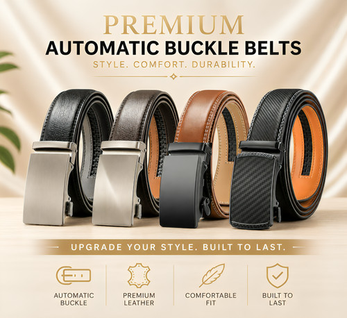 Mens genuine leather belt pure - leather,