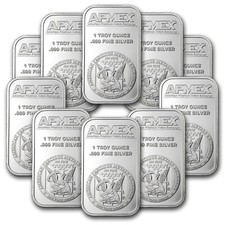 10PC  silvering Bar by APMEX Fine commemorate
