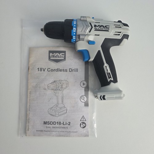 Macallister 18v cordless drill - macallister,