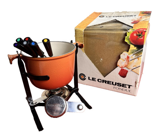 Creuset fondue set - le,
