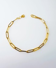 18K Solid Gold Paperclip