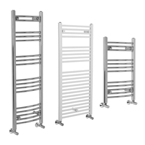 Bathroom chrome white straight - chrome,