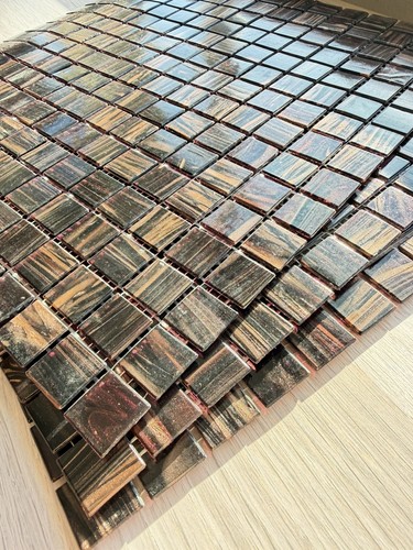 Luxury metallic glass mosaic - luxury,