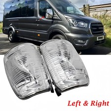 For Ford Transit Mk8 Wing Mirror Indicator Lens Cover Left Right Pair 2014-2018